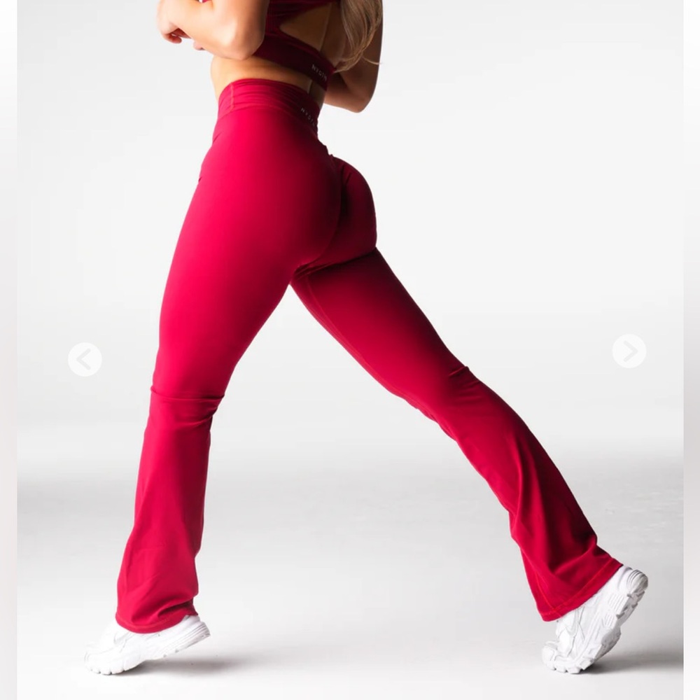 Ruby Red Effortless Flare Leggings 
NWT